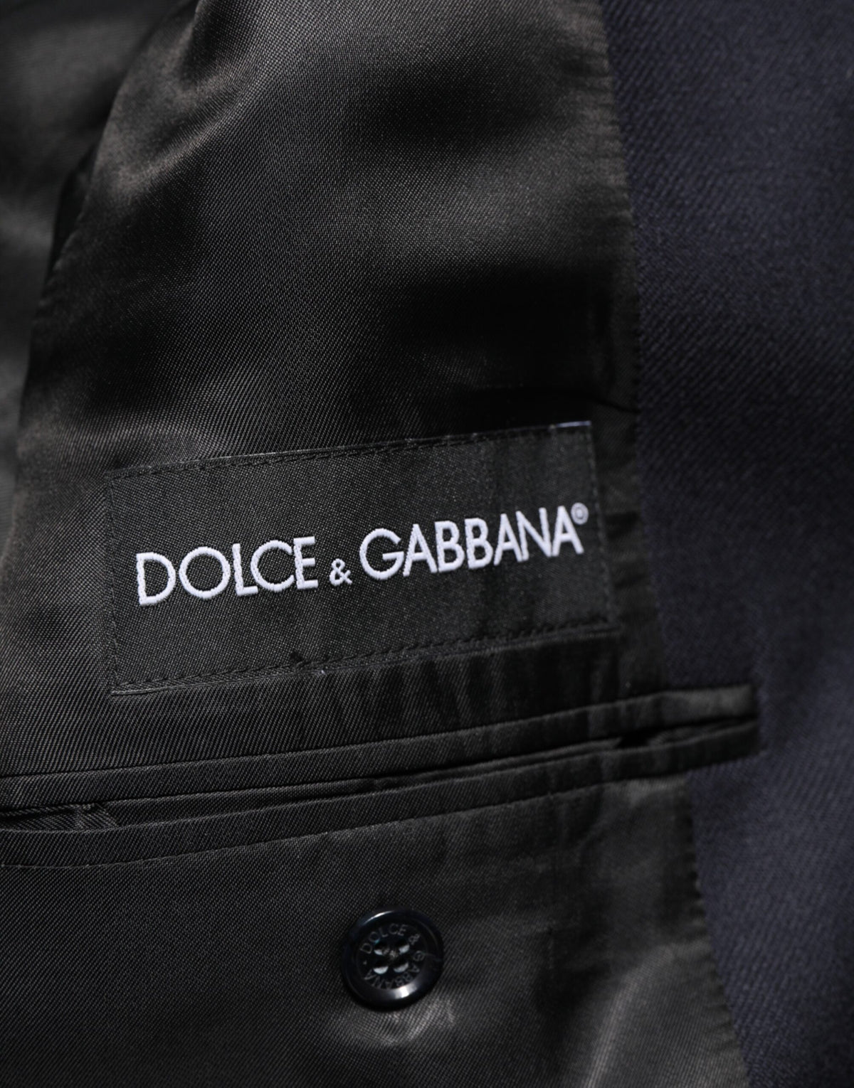 Dolce & Gabbana Dunkelblaue Wolljacke für Herren, Mantel, Blazer, Anzug