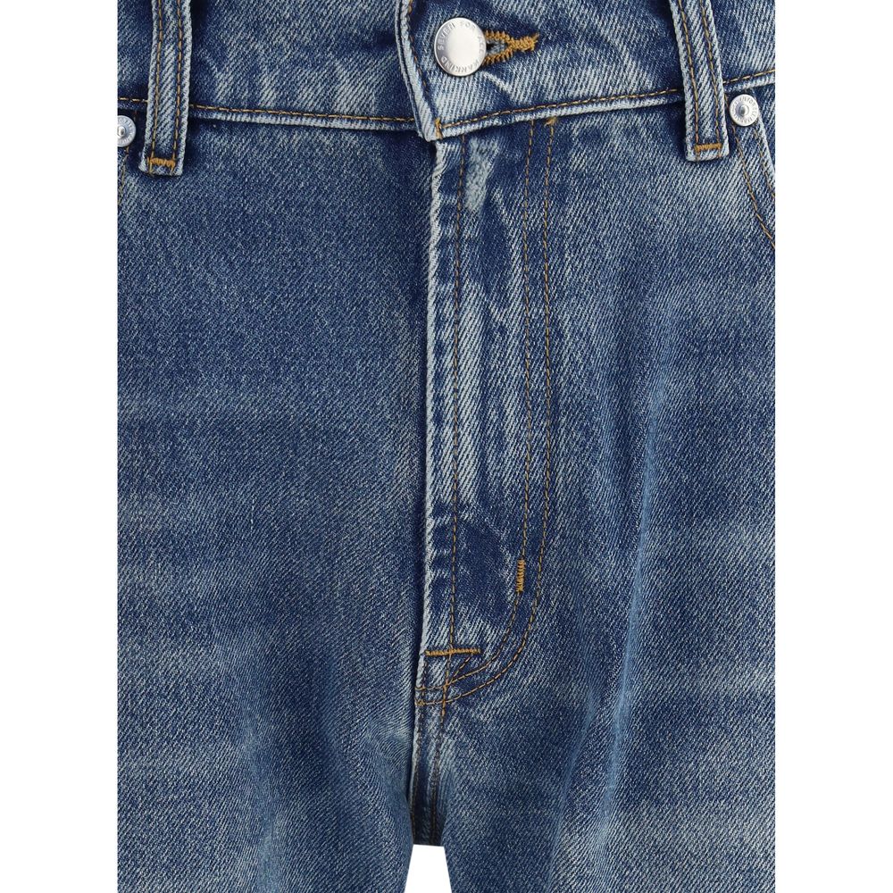 7FOR Blaue Baumwoll-Jeans mit geradem Bein