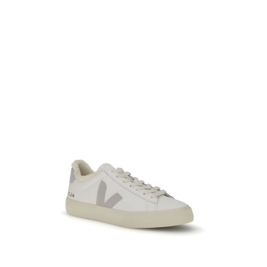 Veja White Calf Leather Bos Taurus Low Top Sneaker