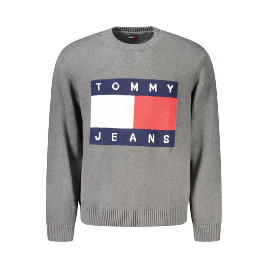 Tommy Hilfiger Grauer Baumwollpullover für Herren