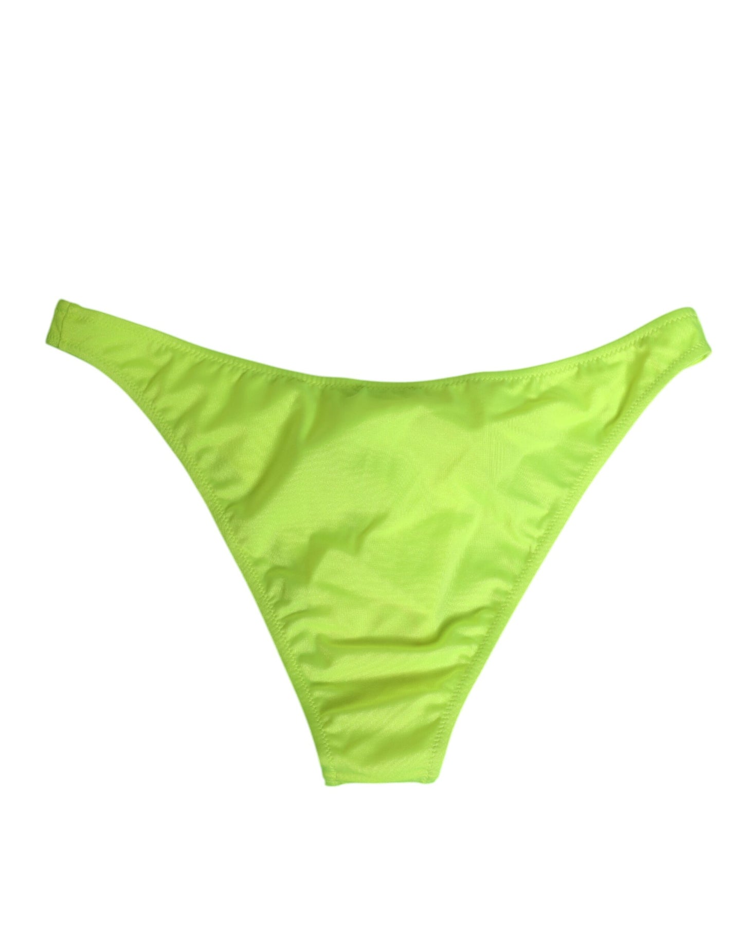 Dolce & Gabbana – Neongrüne Badehose mit DG-Logo Damen Unterwäsche