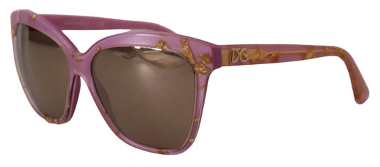 Dolce & Gabbana DG4251 Sonnenbrille mit rechteckigem Vollrandgestell in Roségold