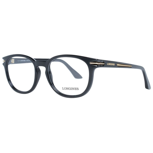 Longines Schwarze Kunststoffbrille (Gestelle)