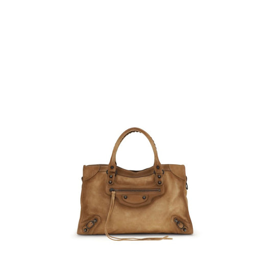 Balenciaga Handtasche aus beigefarbenem Kalbsleder (Bos Taurus)