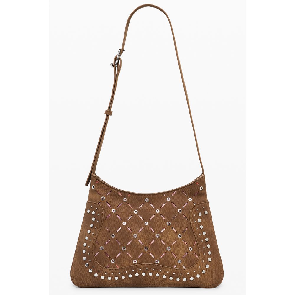 Desigual Marrone Poliuretano Women Backpack