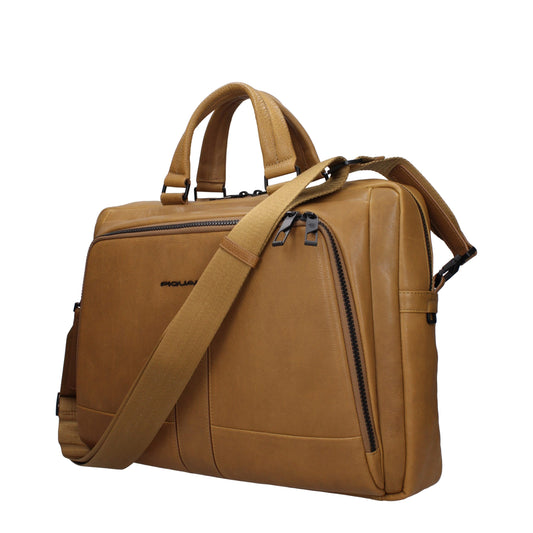 Piquadro Beige Business- und Laptoptaschen aus Leder