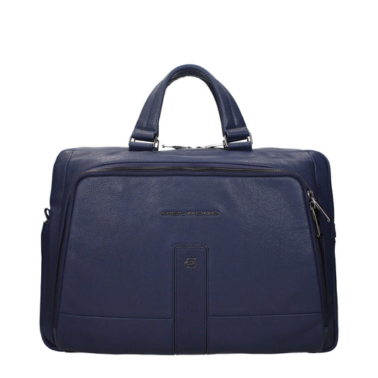 Piquadro Blaue Business- und Laptoptaschen aus Leder