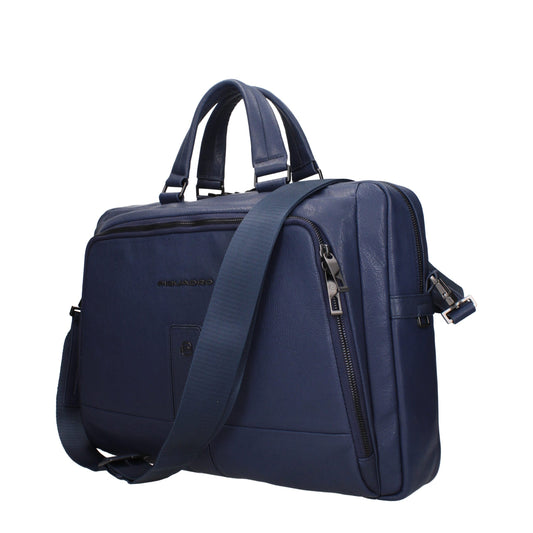 Piquadro Blaue Business- und Laptoptaschen aus Leder