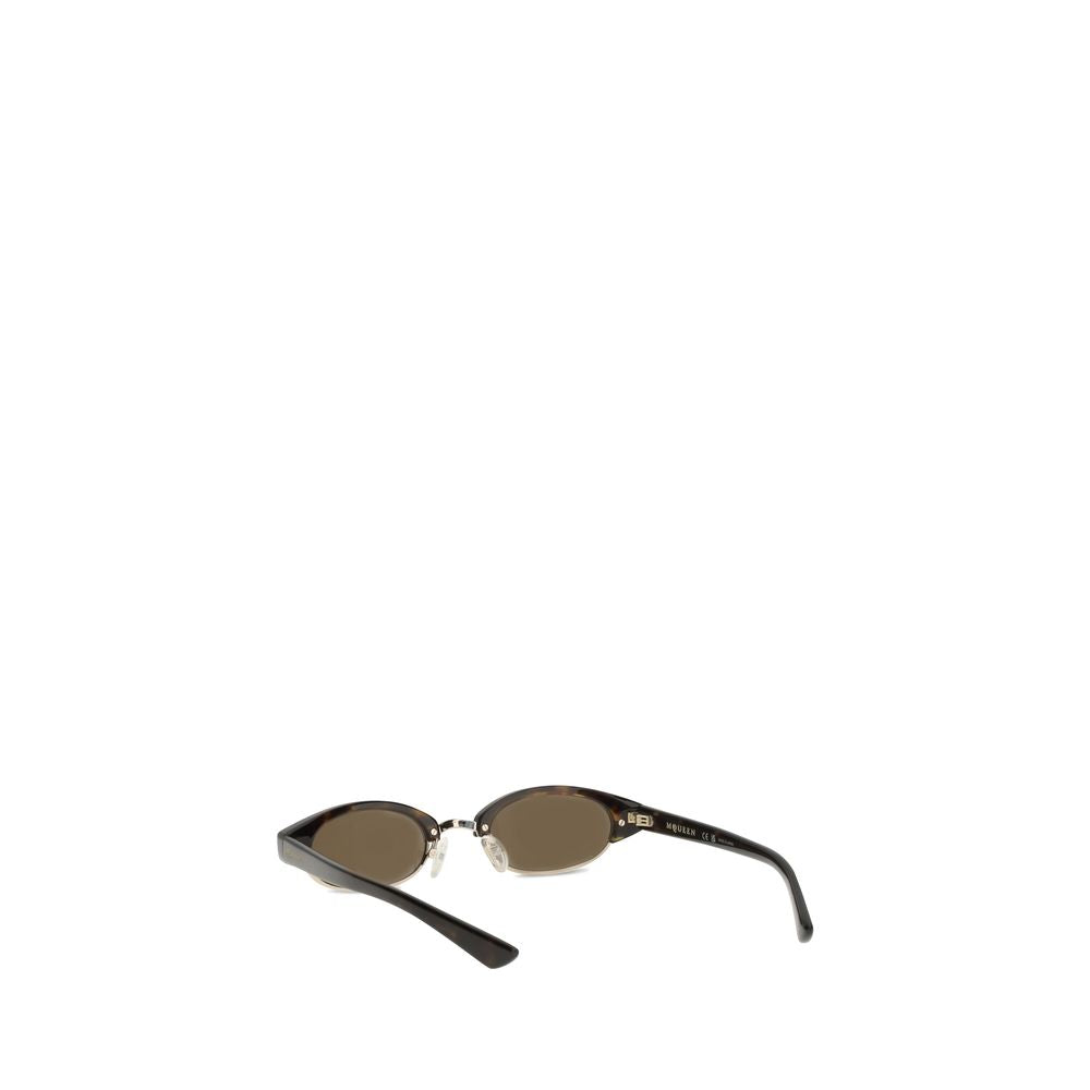 Alexander McQueen Sonnenbrille aus braunem Acetat
