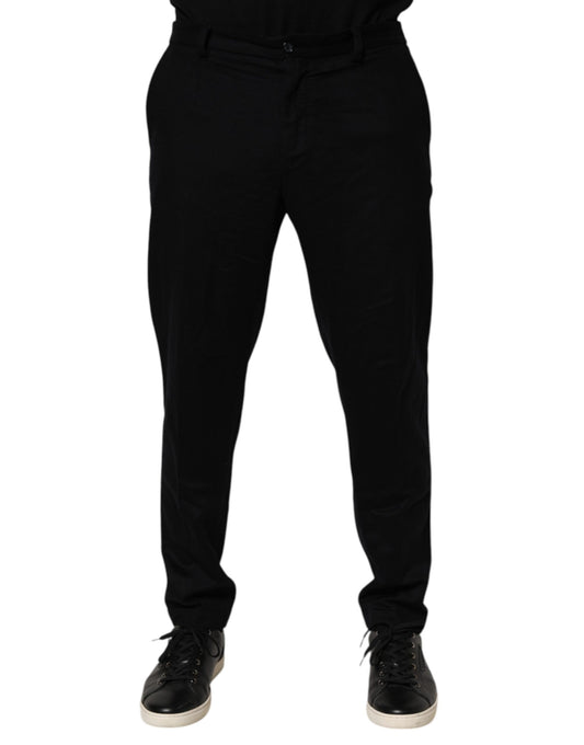 Dolce & Gabbana – Schwarze formelle Kaschmirhose