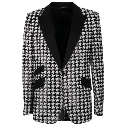 Dolce & Gabbana Schwarzer Polyesterblazer
