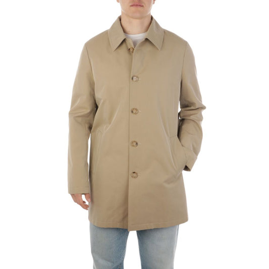 Aquascutum Beige Herren Trenchcoat aus Baumwolle
