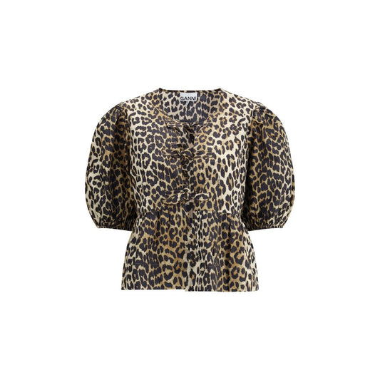 Ganni Multicolor Cotton Pattern Shirt