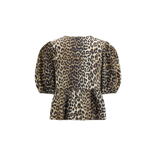 Ganni Multicolor Cotton Pattern Shirt