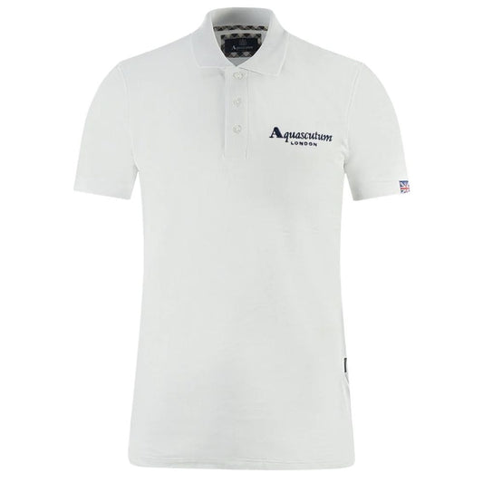 Aquascutum – Weißes Poloshirt aus Baumwolle