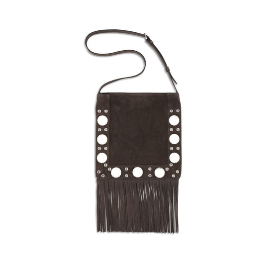 Valentino Garavani Schultertasche aus braunem Wildleder
