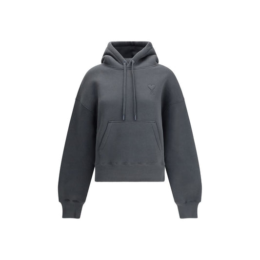 Ami Paris Gray Cotton Sweatshirt