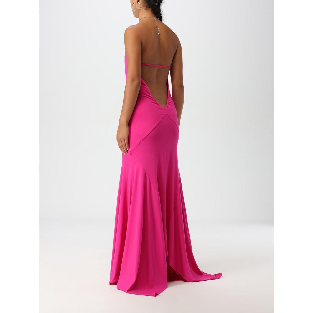 Das Attico Fuchsia Cocktailkleid aus Jersey