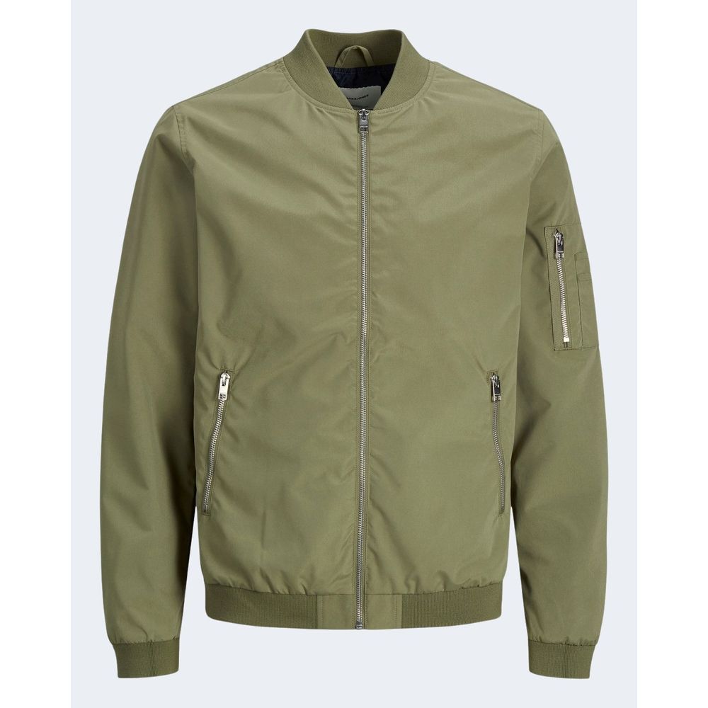 Jack Jones Green Polyester Bomber