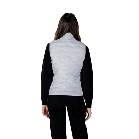 EA7 Emporio Armani – Weiße ärmellose Jacke aus Polyester