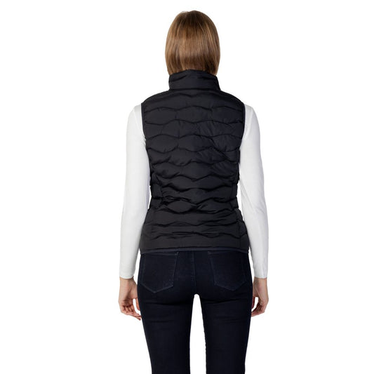 EA7 Emporio Armani – Schwarze ärmellose Jacke aus Polyester