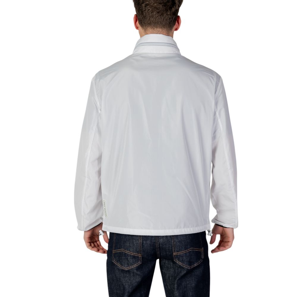 Armani Exchange Weiße Polyesterjacken und -mäntel