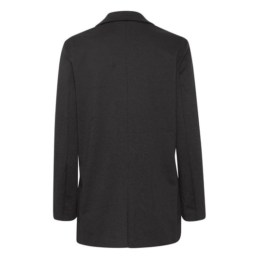 ICHI – Schwarzer Blazer aus recyceltem Polyester