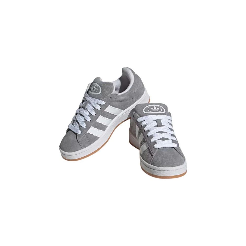 Adidas Originals Gray Leather Low Top Sneakers