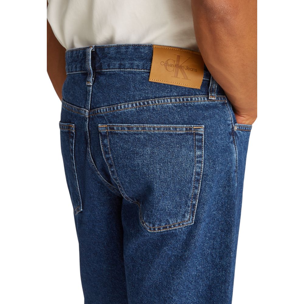 Calvin Klein Jeans Blue Cotton Bermuda Shorts
