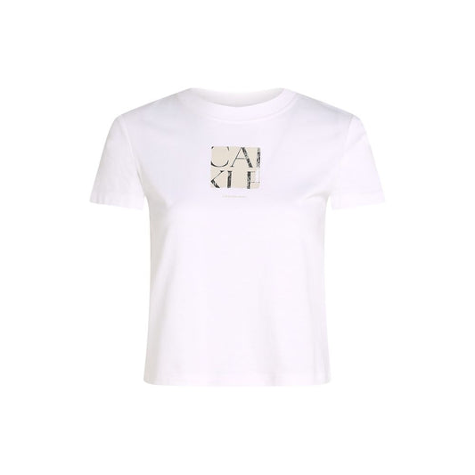 Calvin Klein Jeans – Weißes T-Shirt aus recycelter Baumwolle