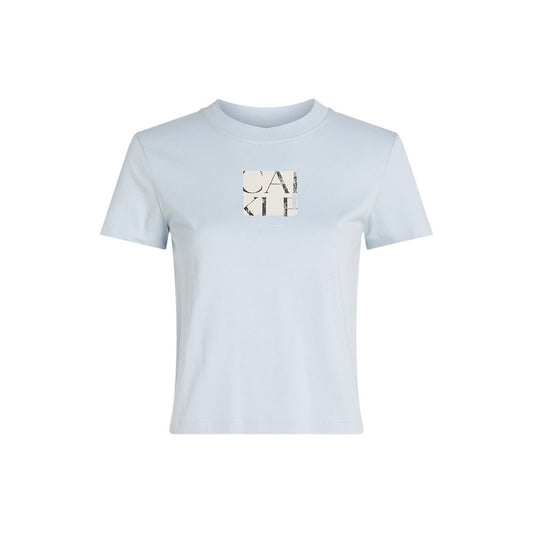 Calvin Klein Jeans – T-Shirt aus recycelter Baumwolle, Blau
