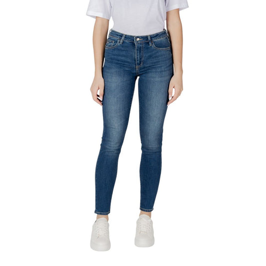 Armani Exchange – Blaue Skinny-Jeans aus Baumwolle