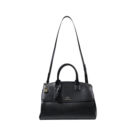 Armani Exchange – Schwarze Polyester-Handtasche