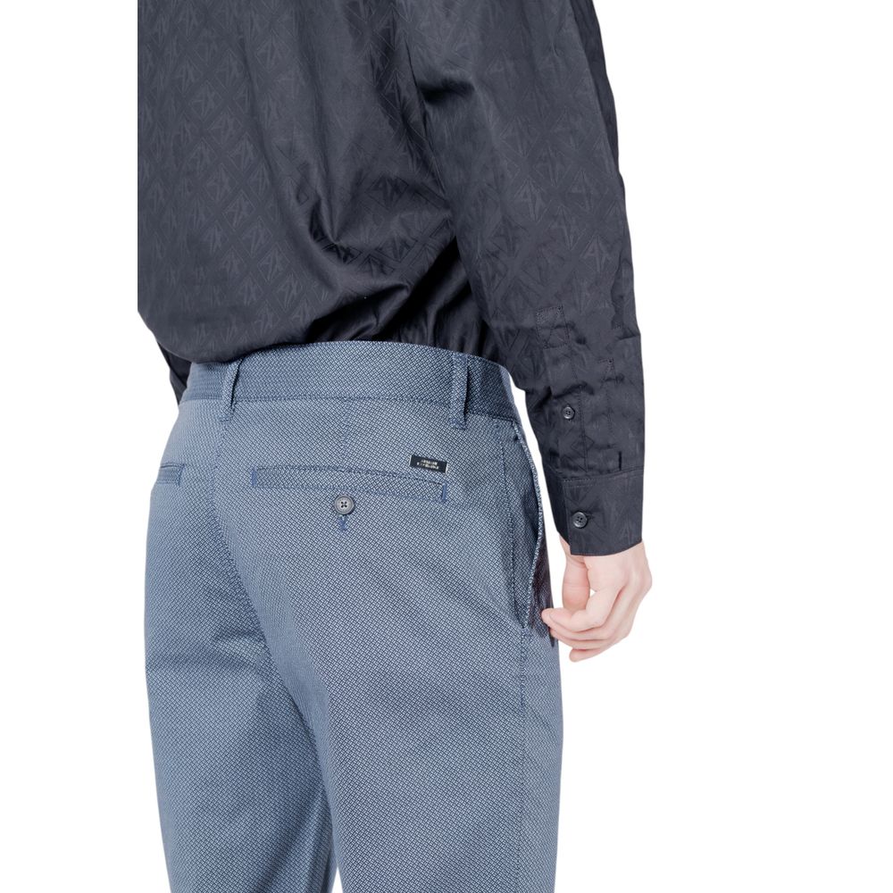 Armani Exchange – Enge Baumwollhose in Blau