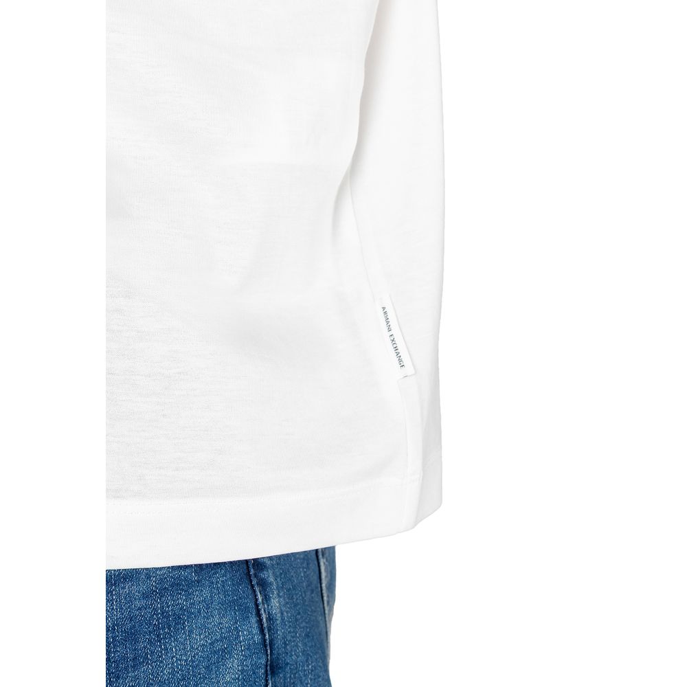 Armani Exchange Poloshirt aus weißer Baumwolle