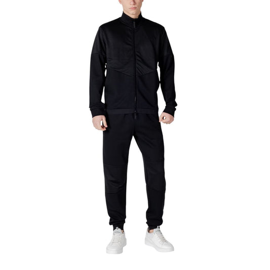 EA7 Emporio Armani – Schwarzer Baumwoll-Trainingsanzug