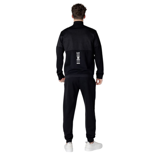 EA7 Emporio Armani – Schwarzer Baumwoll-Trainingsanzug