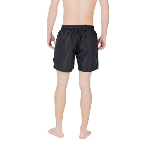 EA7 Emporio Armani – Schwarze Badeshorts aus Polyester