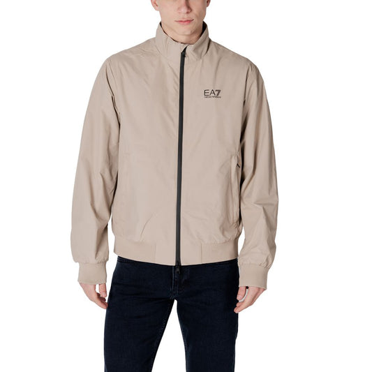 EA7 Emporio Armani Beige Polyamid Jacken & Mantel