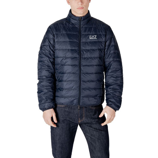 EA7 Emporio Armani Blaue Polyamidjacken und -mäntel