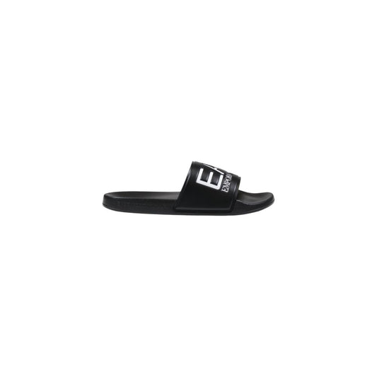EA7 Emporio Armani – Schwarz-weiße PVC-Slipper
