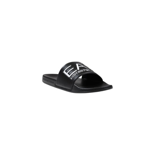 EA7 Emporio Armani – Schwarz-weiße PVC-Slipper