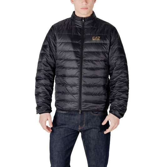 EA7 Emporio Armani Schwarze Polyamidjacken und -mäntel