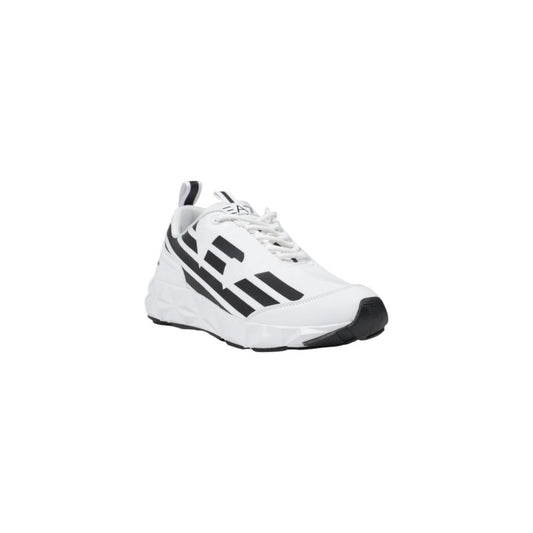 EA7 Emporio Armani – Schwarz-weißer Polyester-Sneaker