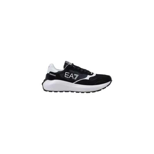 EA7 Emporio Armani – Schwarz-weißer Polyamid-Sneaker