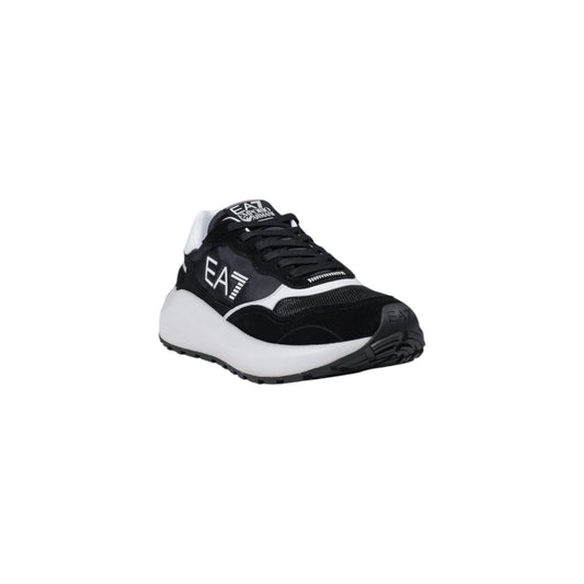 EA7 Emporio Armani – Schwarz-weißer Polyamid-Sneaker