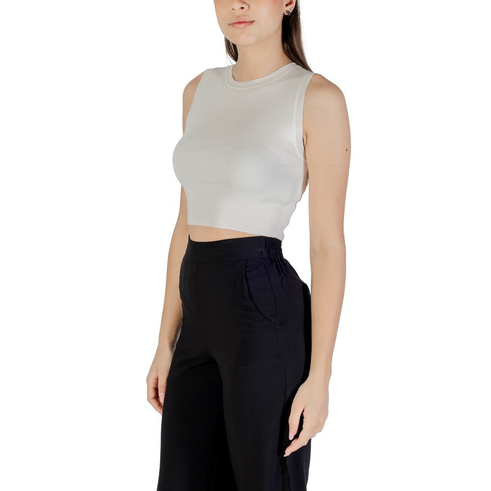 Jacqueline De Yong Weißer Viskosepullover