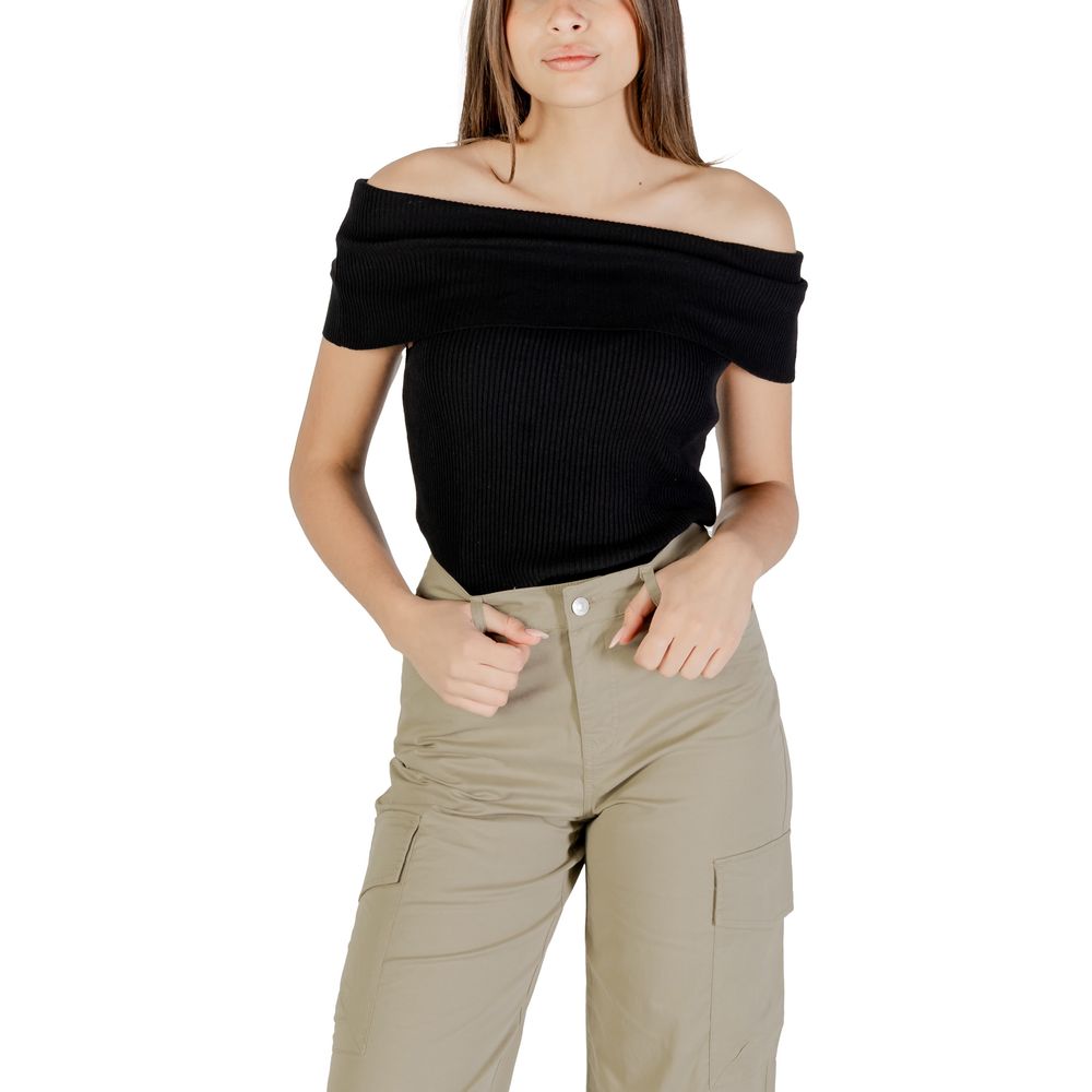 Only Schwarzer Polyesterpullover