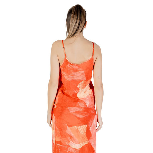 Vila Clothes – Rotes Polyamid-Top