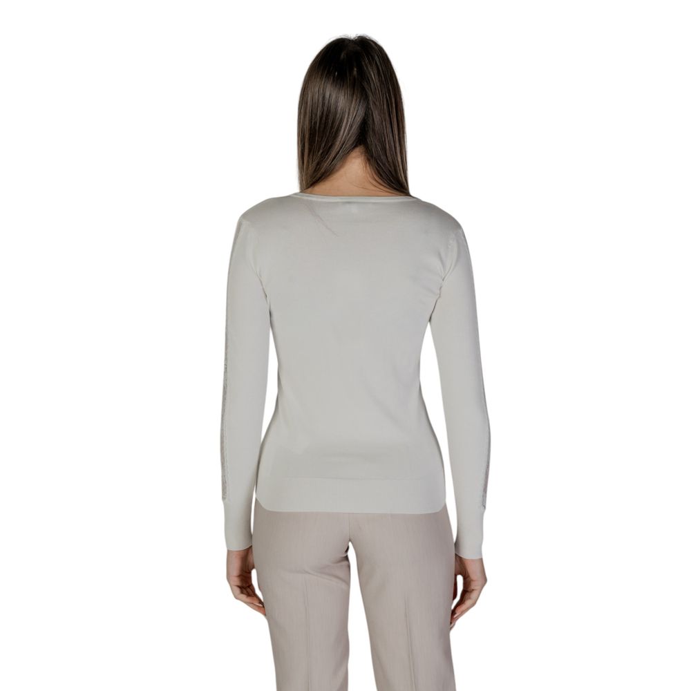 Street One Creme Viskose Langarmshirt
